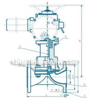 G941W/J/Fs-10 type Electric rubber lined, fluorine diaphragm valve constructral diagram(pic1)